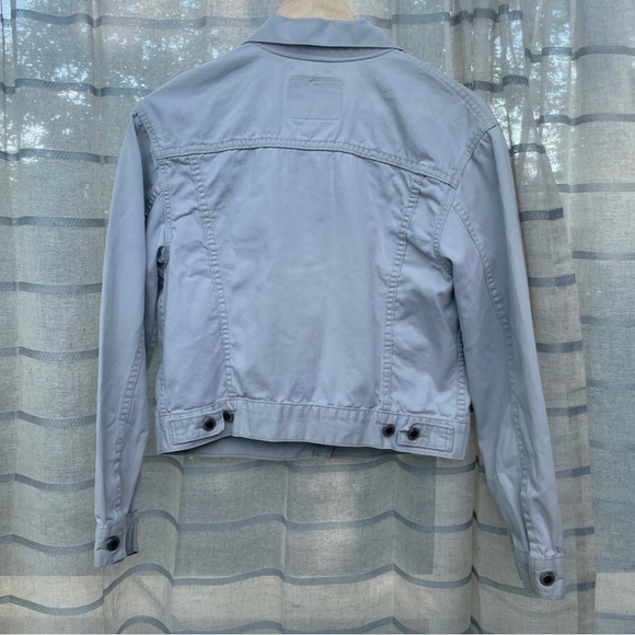 Vintage 90's Levi Silver Tab White Denim Trucker Jacket 715 *Sample Garment* - Picture 8 of 16